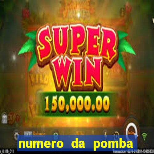 numero da pomba jogo do bicho